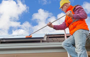 Crew Lower soft wash roof cleaning